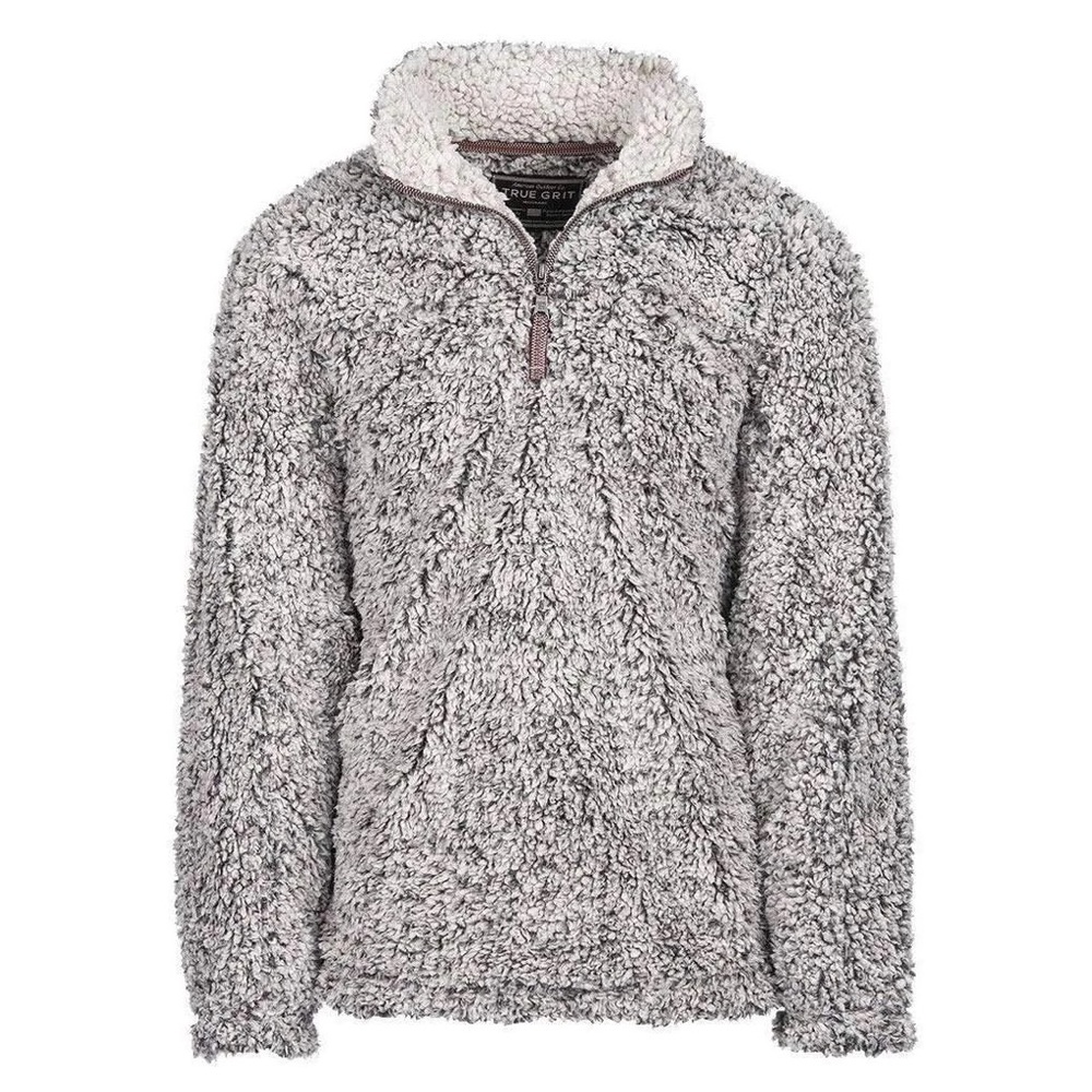Grey True Grit sherpa